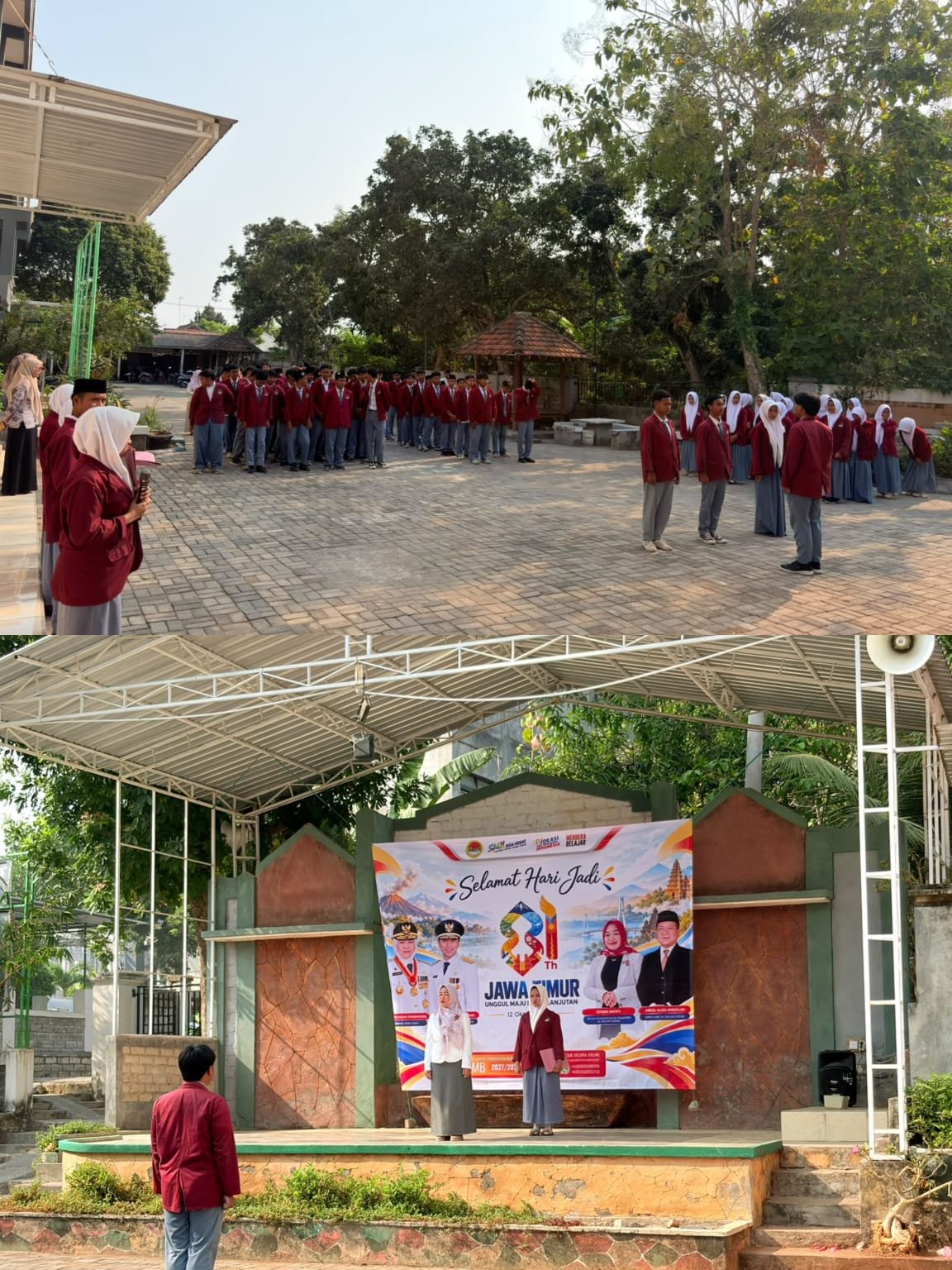 SMK AL IKHLASH GRESIK GELAR APEL PERINGATAN HARI JADI KE-81 JAWA TIMUR