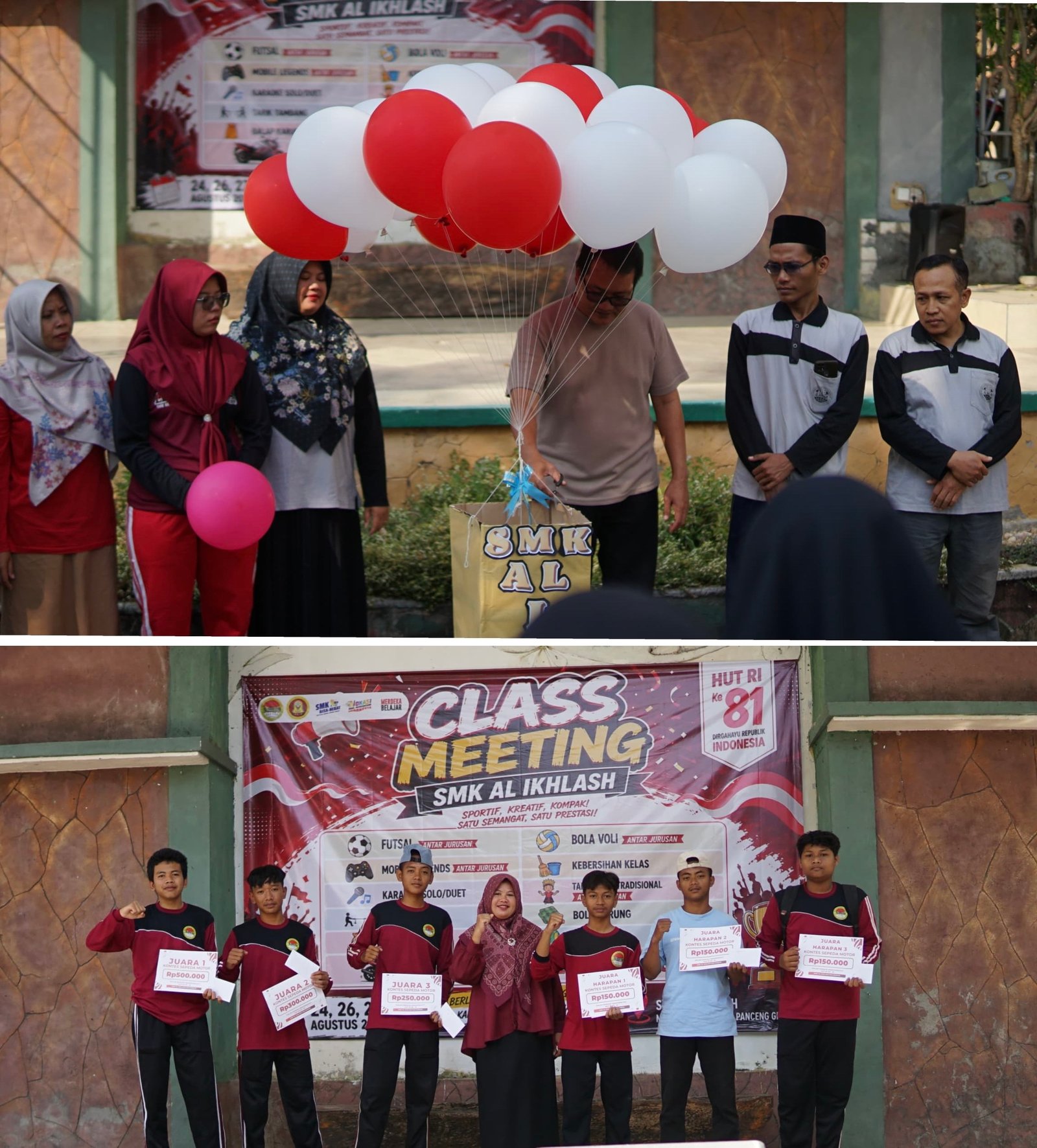 Semarak Class Meeting SMK Al Ikhlash Gresik, Wujudkan Semangat Sportivitas dan Kekompakan Siswa