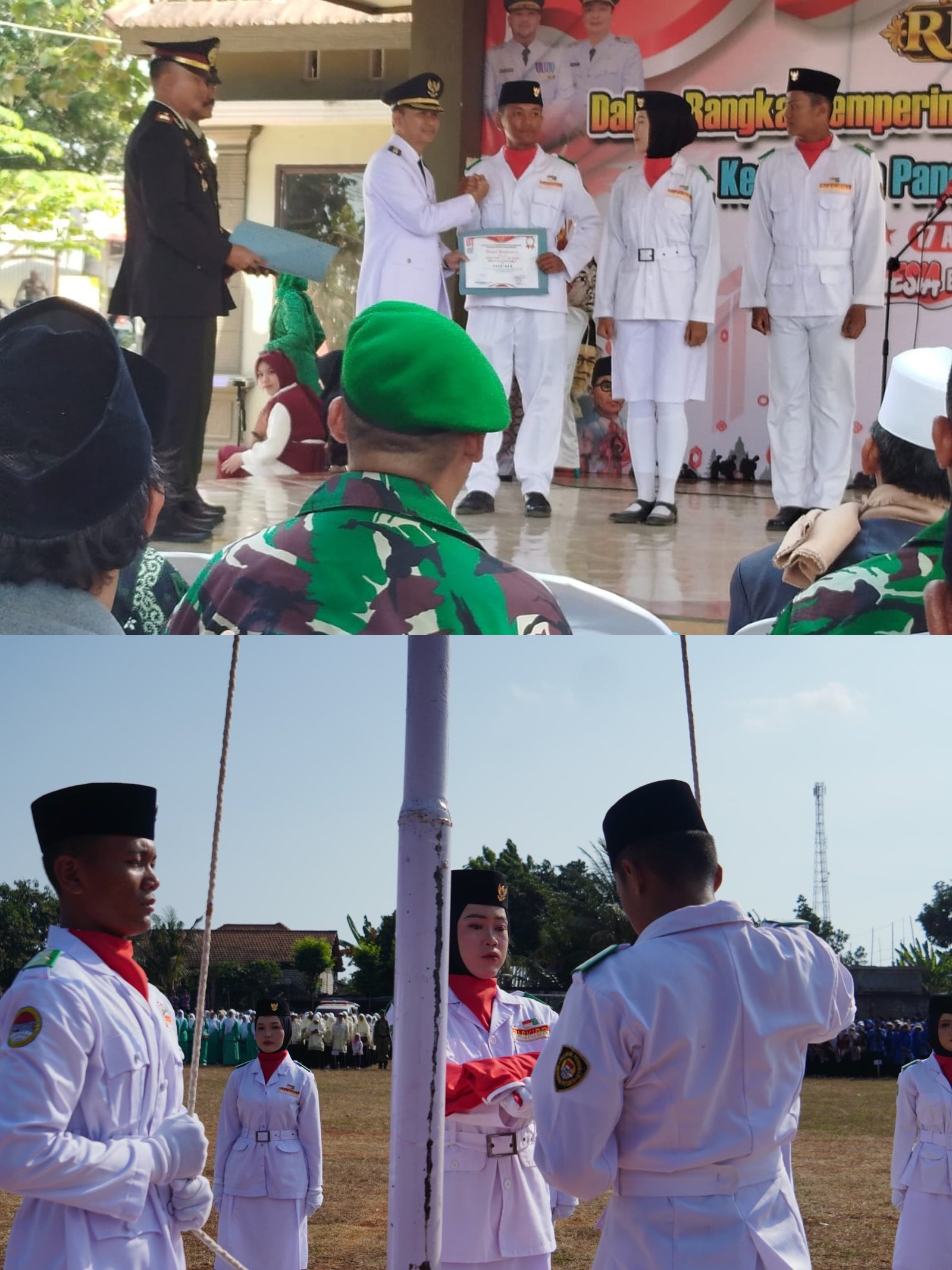 Siswa Kelas XII TKJ SMK Al Ikhlash Terpilih sebagai Pengibar Bendera HUT ke-81 RI di Kecamatan Panceng