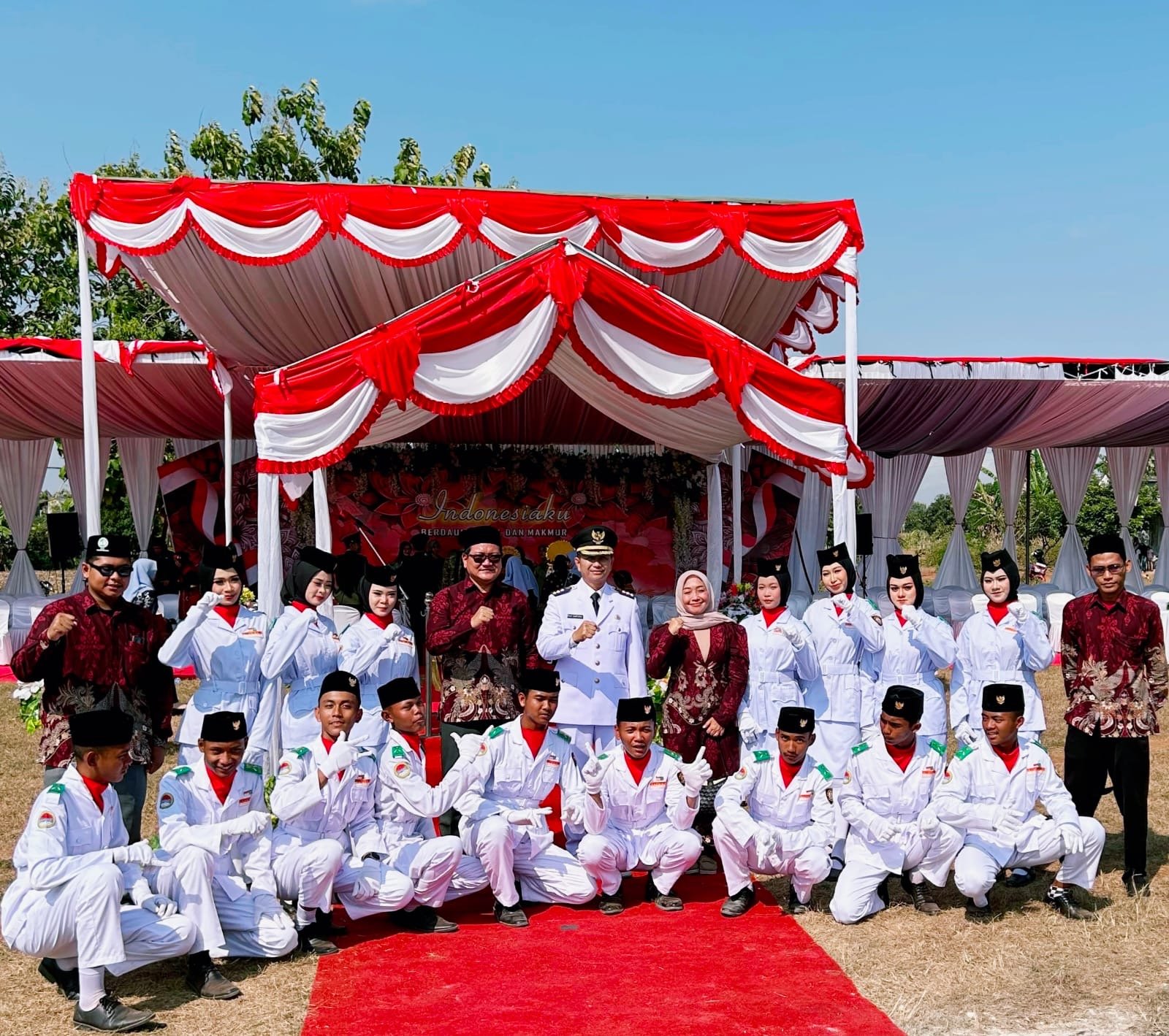 16 Siswa SMK Al Ikhlash Gresik Jadi Paskibraka di Upacara 17 Agustus Tingkat Kecamatan Panceng