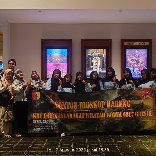 Nonton Bioskop Bareng Kodim 0817 Gresik: “Believe” Bakar Semangat Siswa Raih Mimpi!